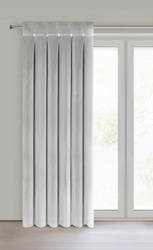 Baršunasta zavjesa ukrašena dubokim naborima i gumbima 85x250 cm (dimenzije zavjese dane nakon sklapanja) zavjesa s tregerima - ALITA