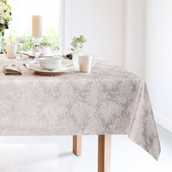 Stolnjak s motivom cvijeća izvezenim srebrnim koncem 160x300 Ines 6