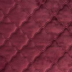 Baršunasti prekrivač za krevet 240x220 cm ukrašen vrućim prošivanjem u arabesknom uzorku - kolekcija AMAROSA