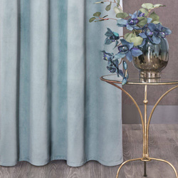 Zavjesa od jednobojnog mekog baršuna trakasta 140x270 cm ružičasta ROSA  