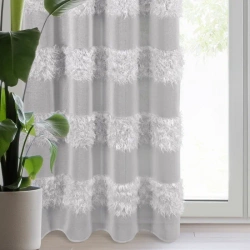 Zavjesa 140x250 od gaze ukrašena moher koncem Margaret 3