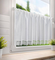 Zavjesa CLARIE na traci 150x60 cm bijela