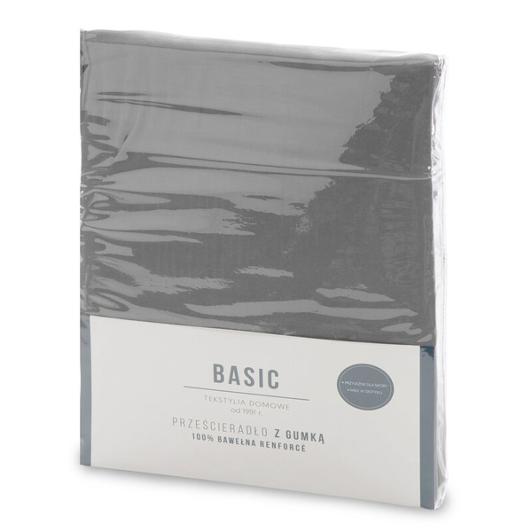 Pamučna plahta s gumicom 220x200 + 30 cm, 105 g/m2 BASIC