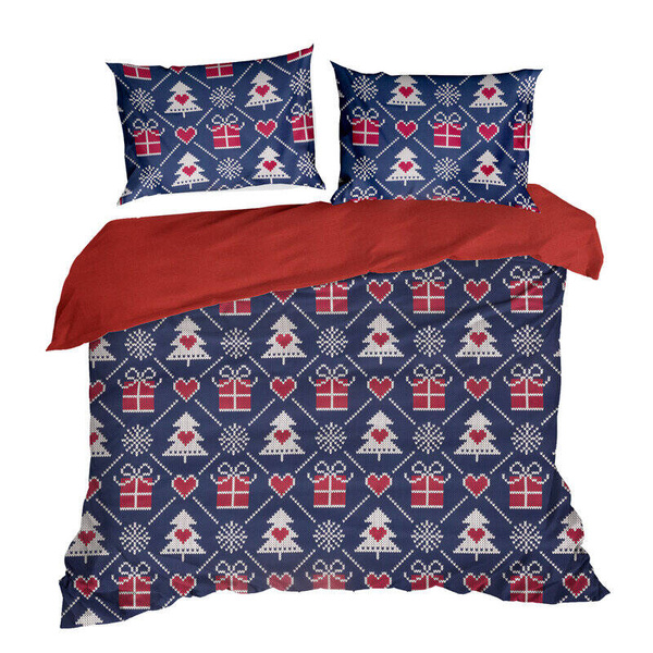 Božićna posteljina 220x200 od renforce pamuka Merry