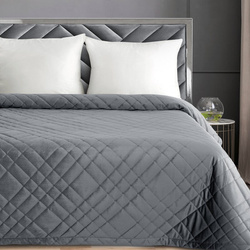 Baršunasti prekrivač za krevet 200x220 cm s geometrijskim šavovima RIA 6