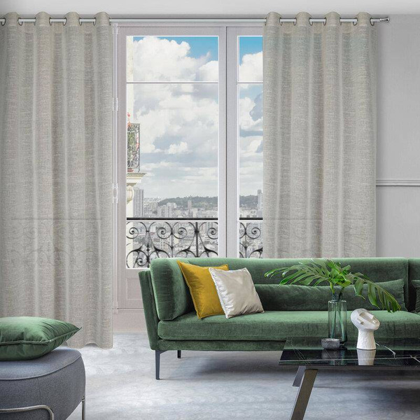 Zavjesa s laganim tkanjem u eko stilu 140x250 Amari