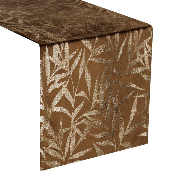 Baršunasti nadstolnjak s nježnim svijetlozlatnim grančicama 35 x 140 Blink 15 