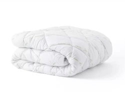 SET poplun i 2 jastuke od bambusa u bijeloj boji 240X220 cm i 2 kom. 60x70 cm