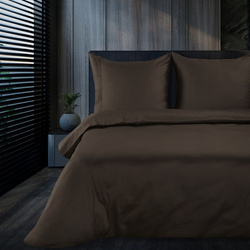 Ekskluzivna pamučna posteljina dimenzija 160x200 cm, makosatin s ukrasnim rubovima i vezom, kolekcija MINGE ELEGANTE