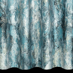 Baršunasta zavjesa sa srebrnim uzorkom, 140x250 cm - MALIA