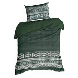 Set božićne posteljine 160x200 od mikrovlakana, ukrašen božićnim printom