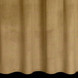 Zavjesa s vezicom za pričvršćivanje od glatkog baršuna 140x270 Antara tamno bež boja