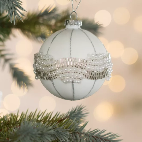 Staklena kugla za božićno drvce ∅ 8cm
