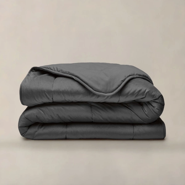 Cjelogodišnji baršunasti poplun u sivoj boji 240x200 300 GSM