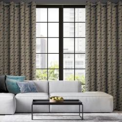 Zavjesa od oxford tkanine sa geometrijskim motivom  140x250 Juliet