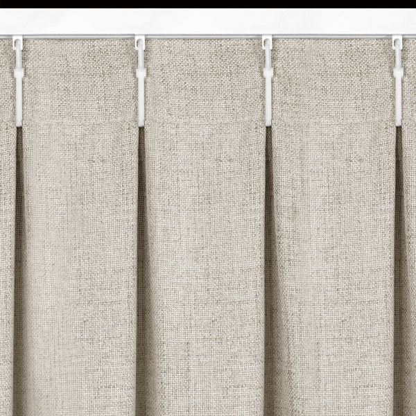 Zavjesa s lanenim tkanjem s melange efektom, 125x270 cm FLEX 1:1,5 - Jula