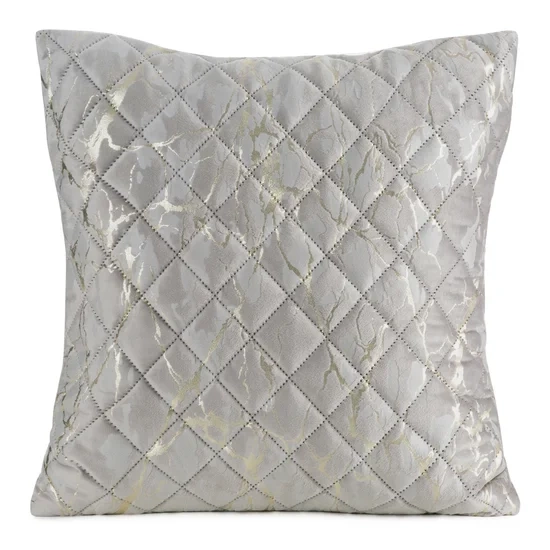 Dekorativna jastučnica 45x45 BLINK 44 izrađena od baršuna, prošivena metodom vrućeg prešanja, ukrašena sjajnim mramornim printom