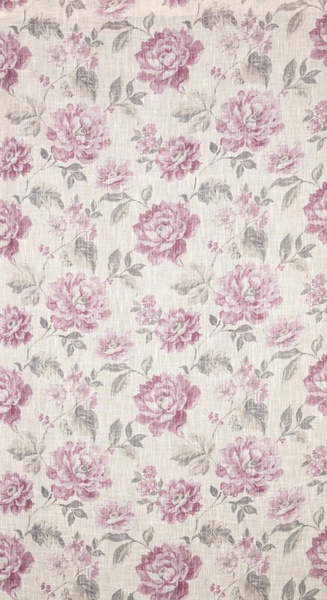 Zavjesa 140x250 od tkanine s dodatkom lana, ukrašena suptilnim cvjetnim printom- DAVENA