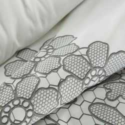 Komplet pościeli satynowej class 08 140x200 cm, 1 szt. 70x80 cm biały Eurofirany