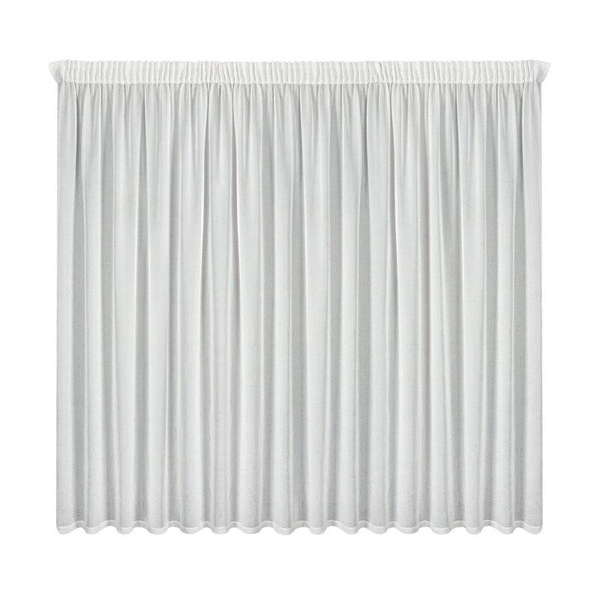 Gotova zavjesa 300x270 od šifona ukrašena printom mramora, zlatne ušice Hera