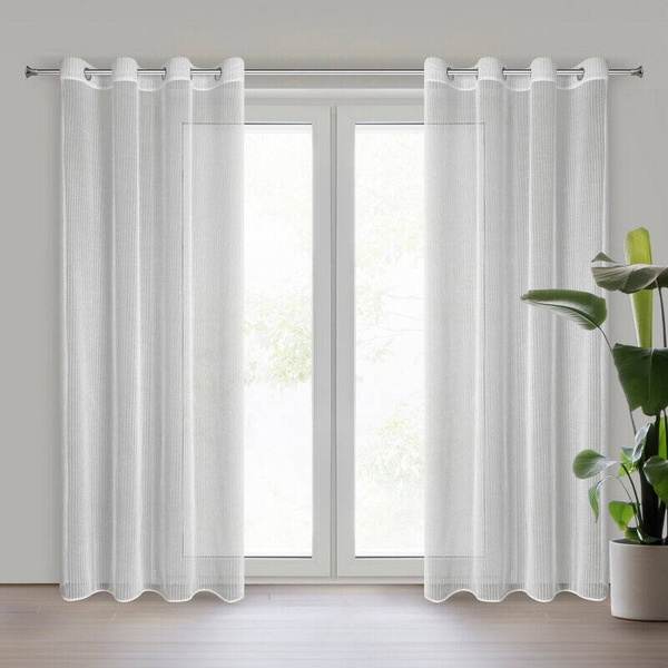 Zavjesa 140x250 s finom mrežastom strukturom koja ne zahtijeva glačanje Adri