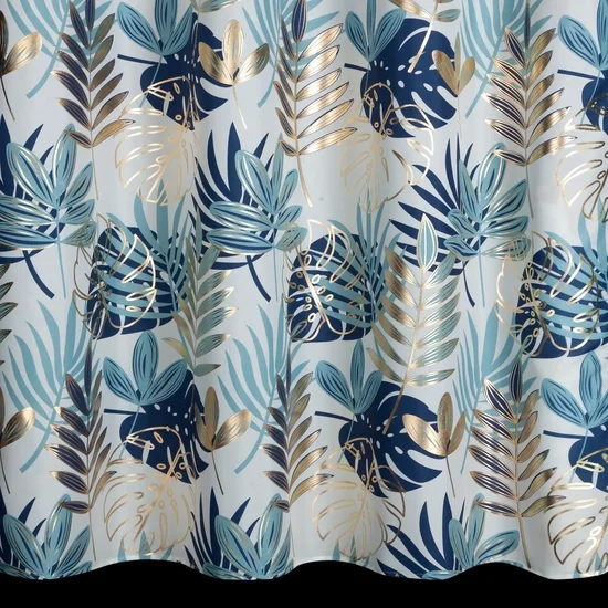 Zavjesa 140x250 s motivom egzotičnog lišća i sjajnim printom Malta