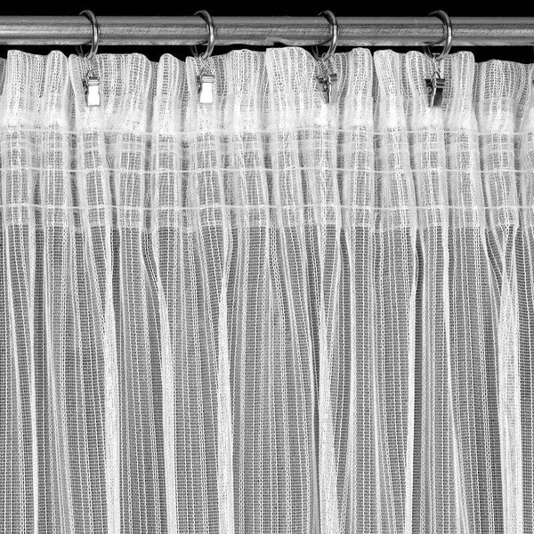 Gotova zavjesa noelia trakasta 140x270 cm bijela boja