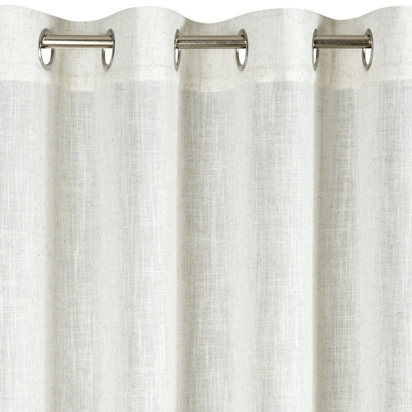 Prirodna zavjesa s vidljivim i prirodnim tkanjem s daškom lana, 140x250 cm - ELINA