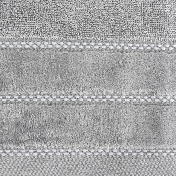 6 komada ručnik sivi s rubom od velura, gramature 500 g/m2 Dona30x50