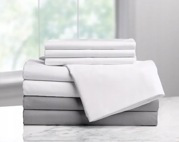 Pamučna plahta glat hotelska 200x260 bijela 145 GSM EXCLUSIV