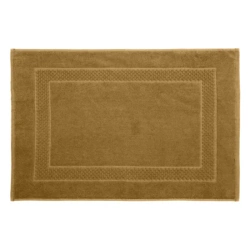 Lagani kupaonski tepih 50x70 od pamučnog frotira ukrašeni prugom kariranog uzorka, CALEB dobro upija vodu