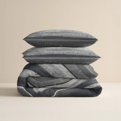 Posteljina od flanela 140x220 siva, mekana na dodir Marcus