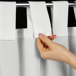 Zavjesa za terasu 155x200 boja bijela od nepromočive tkanine sa čičak trakama GARDEN