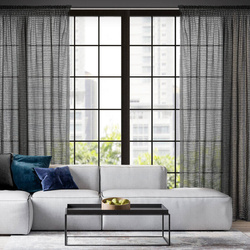 Zavjesa od šenil niti izrađena od šifonske tkanine 135x270 traka - REINA - Eva Minge Premium