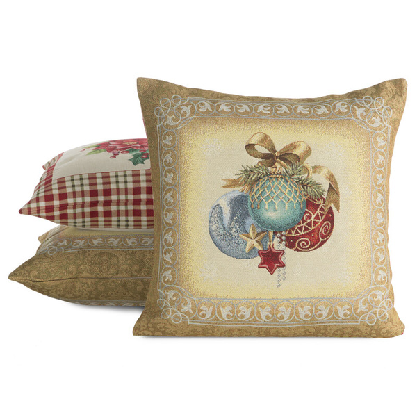 Tapiserijska jastučnica 45x45 cm pamučna s božićnim motivom GOB