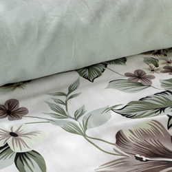 Posteljina 140x200 cm od pamučnog satena s cvjetnim uzorkom SPRING
