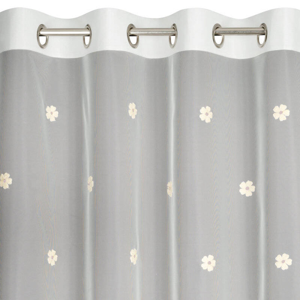 Dječja zavjesa s cvijećem izvezenim lepršavim koncem 140x250 Elsa