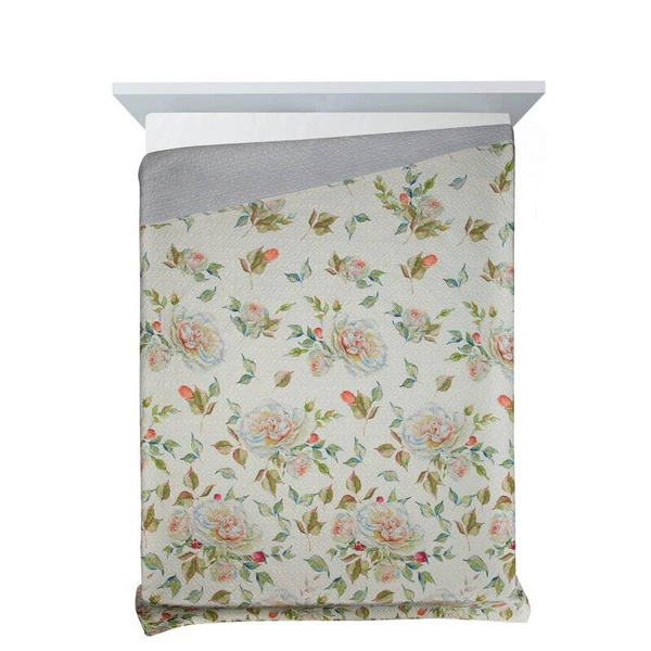 Lagani prekrivač s motivom ruže 170x210 Rosa ljetni pokrivač