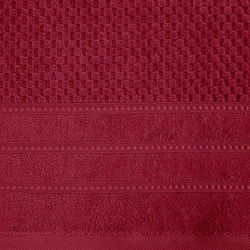 Pahuljasti ručnik 30x50 cm s reljefnom kariranom teksturom i baršunastim rubom, 500 g/m2 Adore