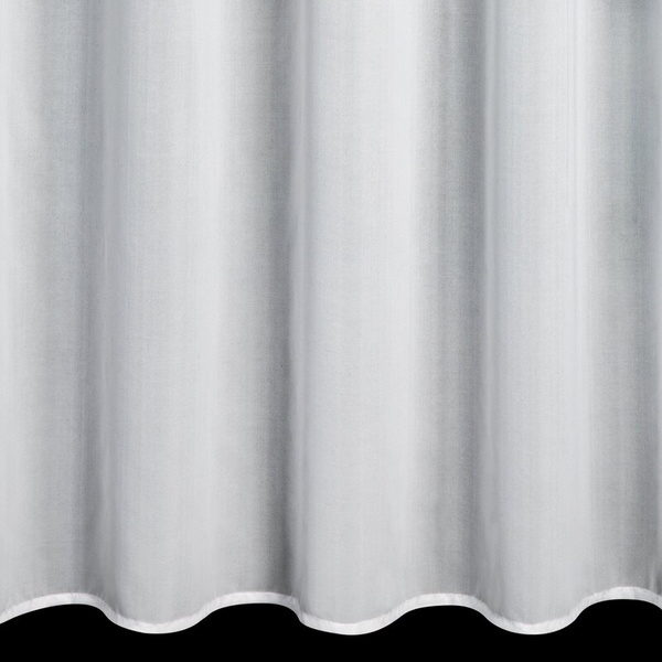 Bijela šifonska zavjesa ukrašena trodimenzionalnim ružama, 350x160 cm, traka - DIANA