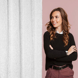 Zavjesa 140x250 MARION ukrašena dlakavim dodatkom