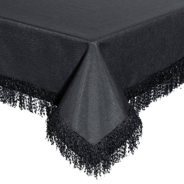 PREMIUM stolnjak 140x220 ukrašen lepršavim resama Jasper