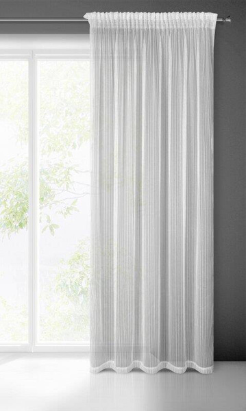 Gotova zavjesa noelia trakasta 140x270 cm bijela boja