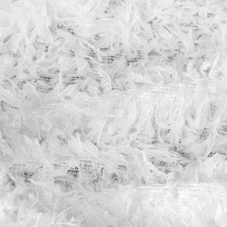 Zavjesa 140x250 MARION ukrašena dlakavim dodatkom