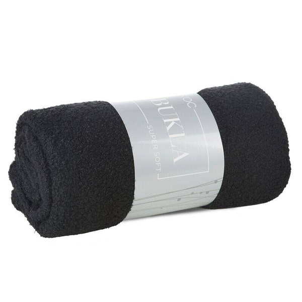 Dekica crna izuzetno mekana 200x220 BUKLA