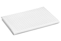 Damastna hotelska plahta 220x240 bijela 1 cm pruga 145 g./m2