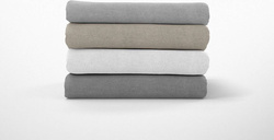 Plahta od flanela glat boja srebrna 200x250