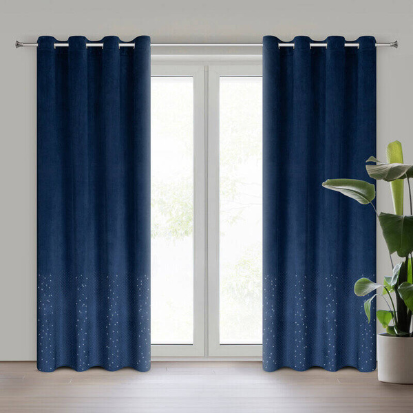 Zavjesa 140x250 od baršuna ukrašena sjajnim dijamantima Ariadna