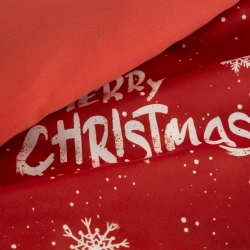 Set božićne posteljine 220x200 KEVIN od mikrovlakana, ukrašen božićnim printom