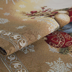 Tapiserijski nadstolnjak 45x140 cm ukrašen božićnim motivom